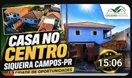 Capa do imóvel CASA – À VENDA NO CENTRO DE SIQUEIRA CAMPOS/PR