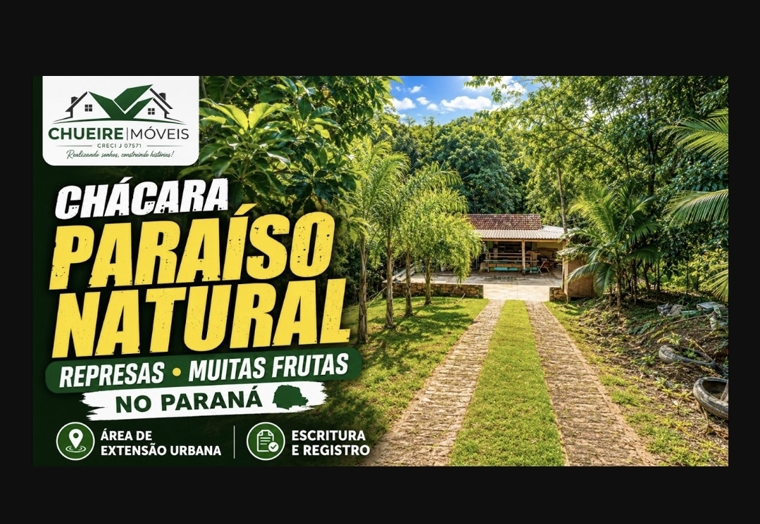Capa do imóvel Chácara Paraíso Natural – Represas e Muitas Frutas no Paraná